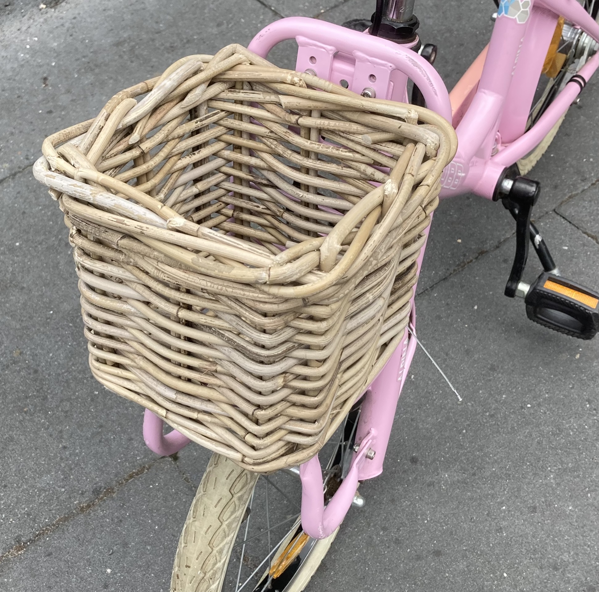 Fietsmandje klein vierkant (21x21x19cm)