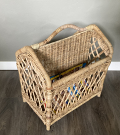 Open two-compartment reading basket (42x30x41cm)