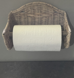 Keukenrolhouder dun rotan (28x17x23cm)