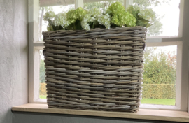 Vensterbankmand (50x20x40cm) lederen hengsels