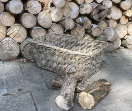 Haardmand met grepen taps (65x45x30cm)