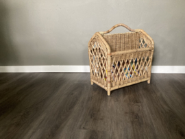 Open two-compartment reading basket (42x30x41cm)