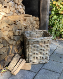Vierkante mand grof rotan greep (45x45x50cm)