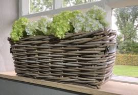 Vensterbankmand (50x20x20cm)  lederen hengsels