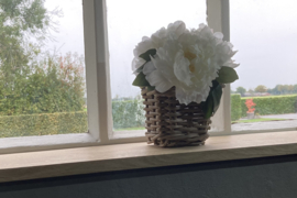 Window sill basket (18x18x15cm)