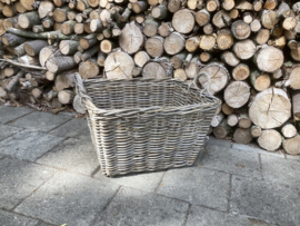 Rechteckiger Korb mit Henkeln (60x47x37cm)