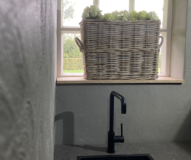 Window sill basket (55x20x40cm) with handles