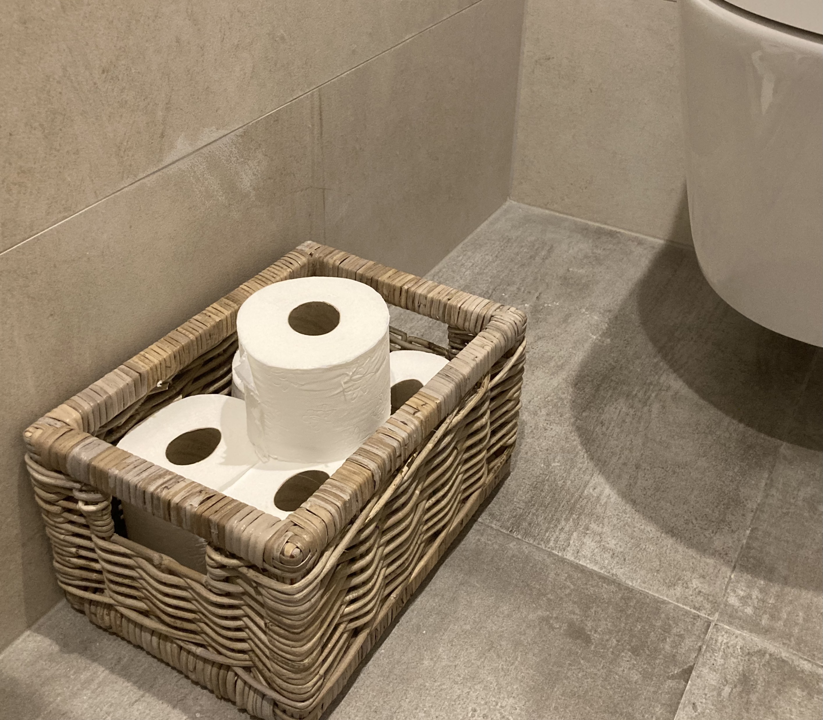 Schlichter Toilettenpapierkorb (35 x 25 x 19 cm)