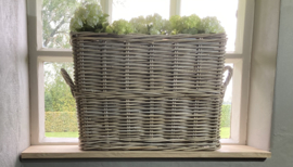 Window sill basket (55x20x40cm) with handles