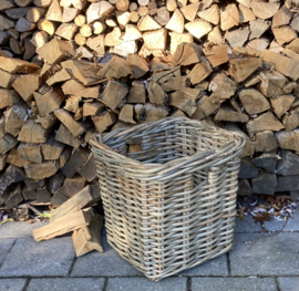 Vierkante mand grof rotan greep (45x45x50cm)