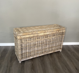 Hoge  opbergmand met klep (95x30x55cm)