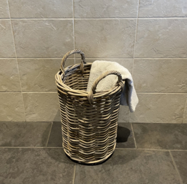 Small open round laundry basket (34x41cm)