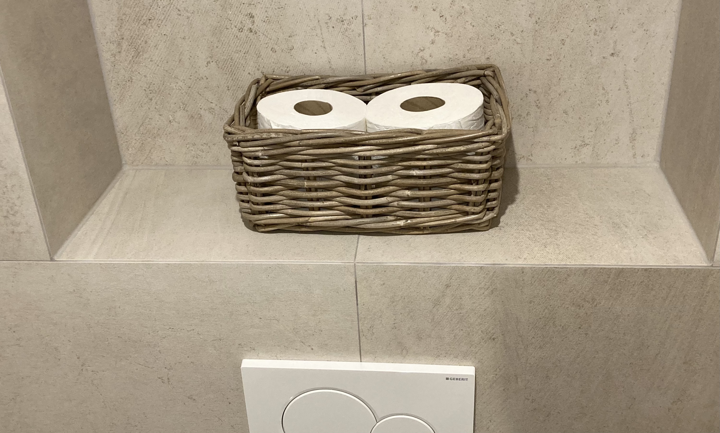 Schmaler Toilettenpapierkorb (29 x 18 x 12 cm)