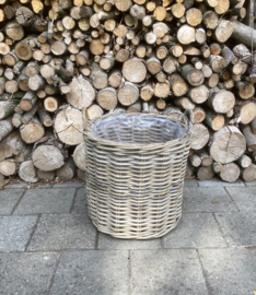 Mittlerer runder Korb für Brennholz (50x50x50cm)