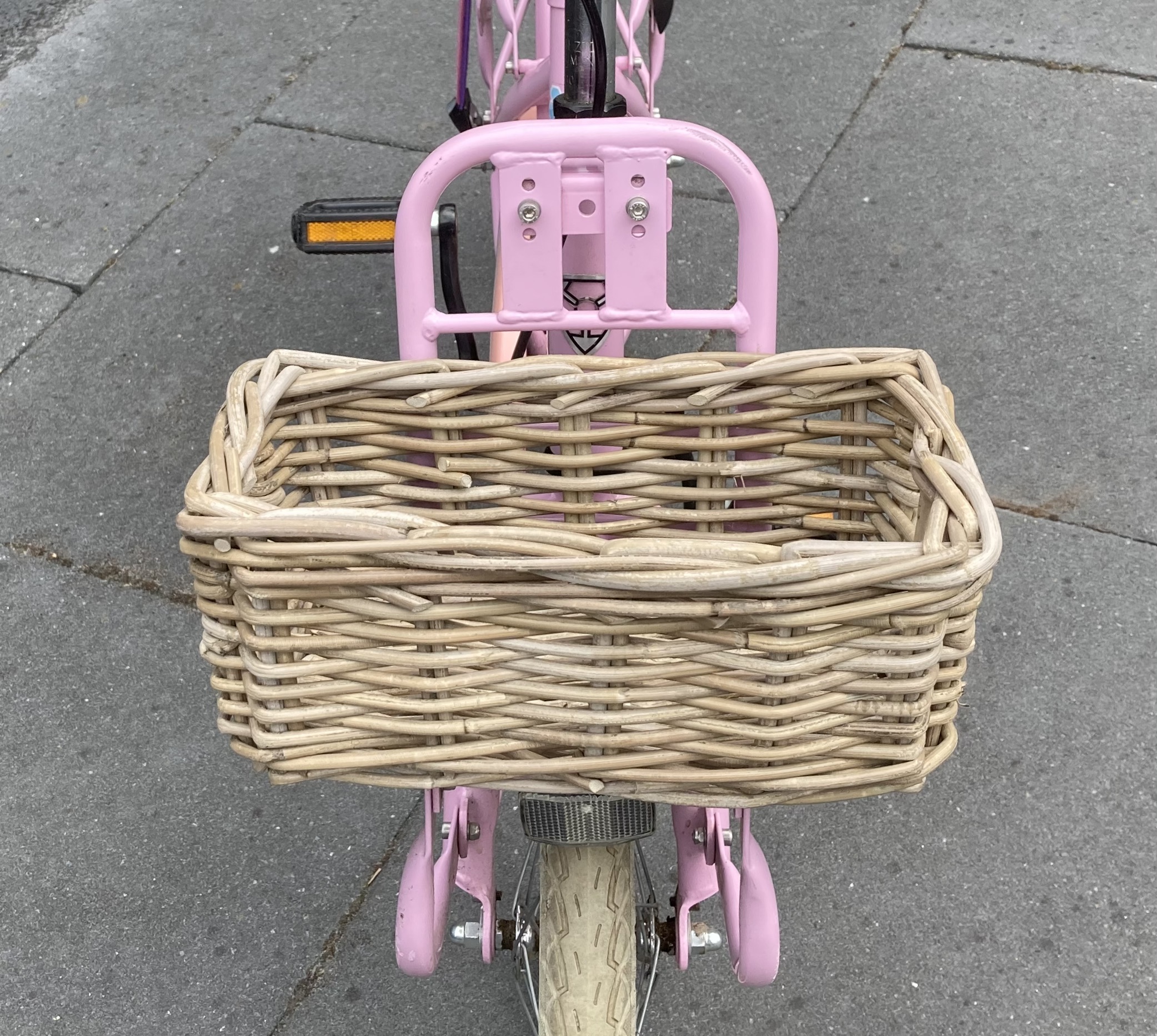 Kleiner rechteckiger Fahrradkorb (29 x 18 x 12 cm)