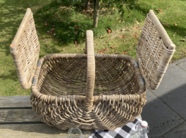 Picknickmand rond toelopend (56x34x45cm)