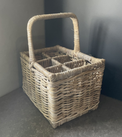 Flaschenkorb mit 6 Fächern (37 x 26 x 45 cm)