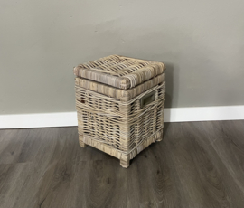 Aufbewahrungskorb mit Klappe (26 x 26 x 35 cm)
