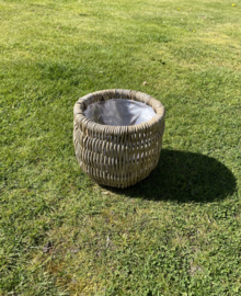 Gartenkorb, besonders geflochten, klein (30 x 27 cm)