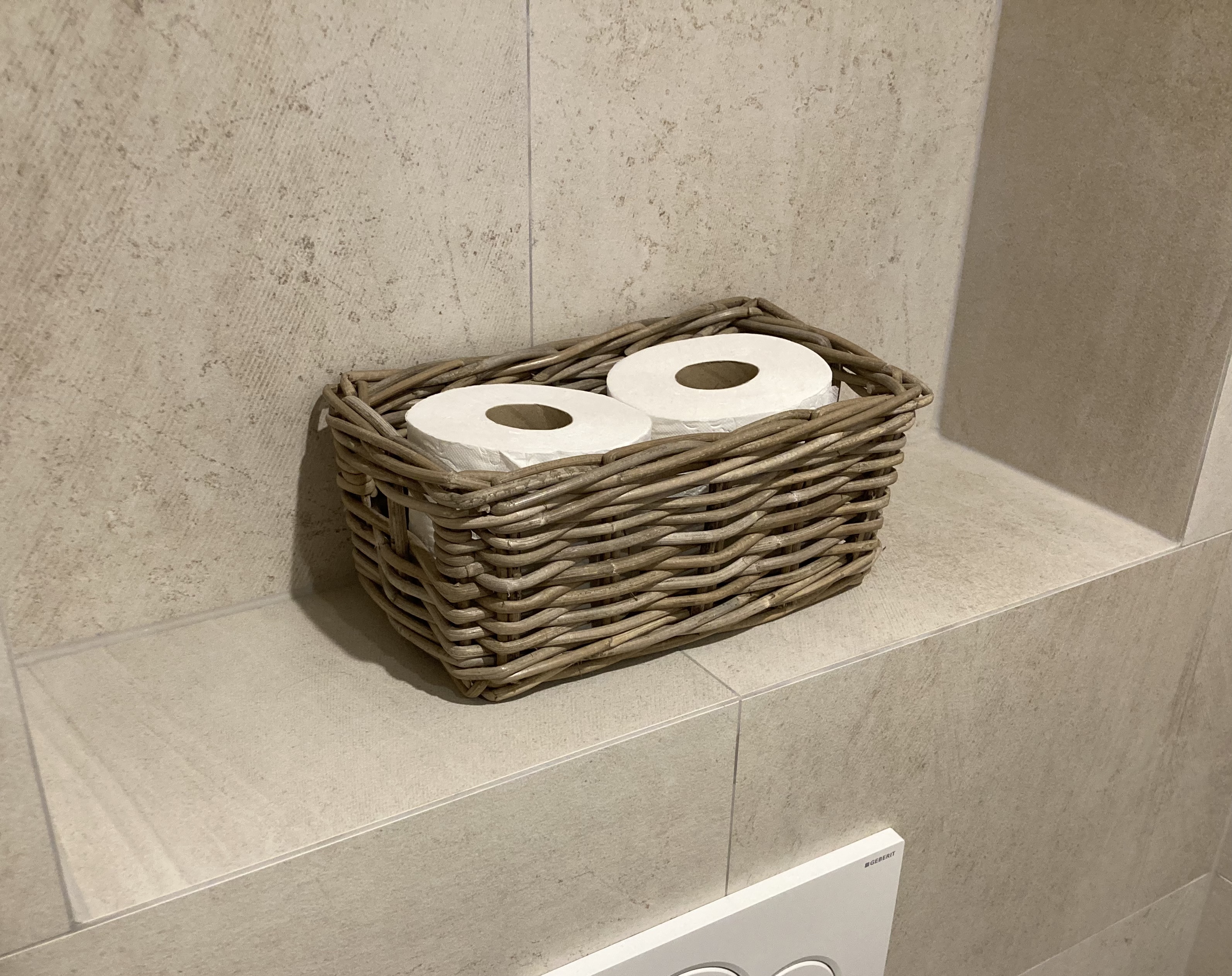 Schmaler Toilettenpapierkorb (29 x 18 x 12 cm)