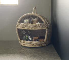 Rieten etagère