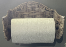 Keukenrolhouder dun rotan (28x17x23cm)