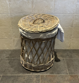 Grote ronde opengewerkte wasmand (50x60 cm)