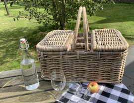 Picknickmanden 3 vakken twee kleppen (55x38x45cm)