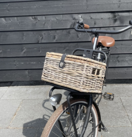 Fahrradkorb mit Deckel (34 x 25 x 19 cm)