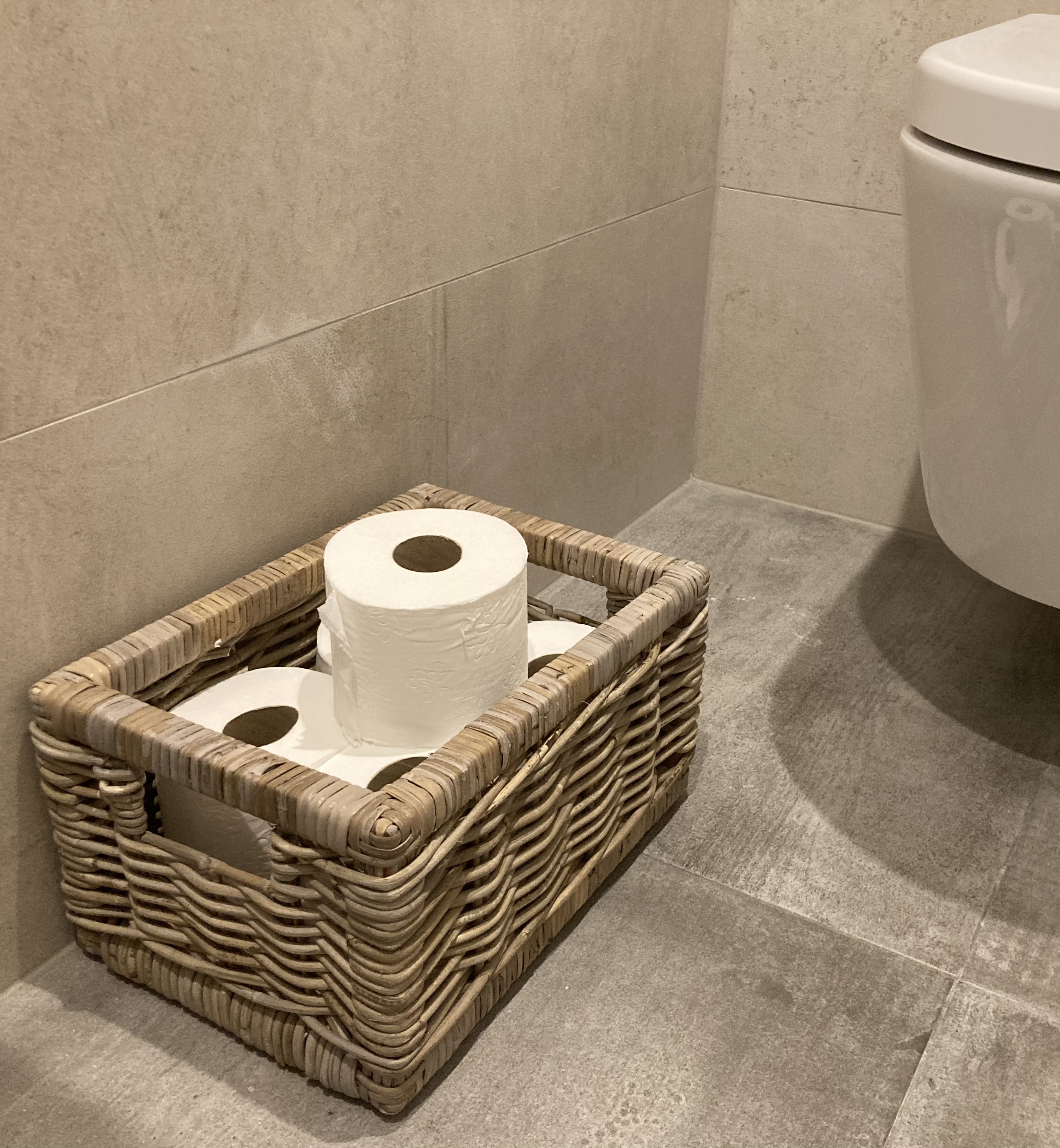 Schlichter Toilettenpapierkorb (35 x 25 x 19 cm)