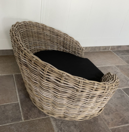 Großer doppelwandiger ovaler Hundekorb (90 x 70 x 43 cm)