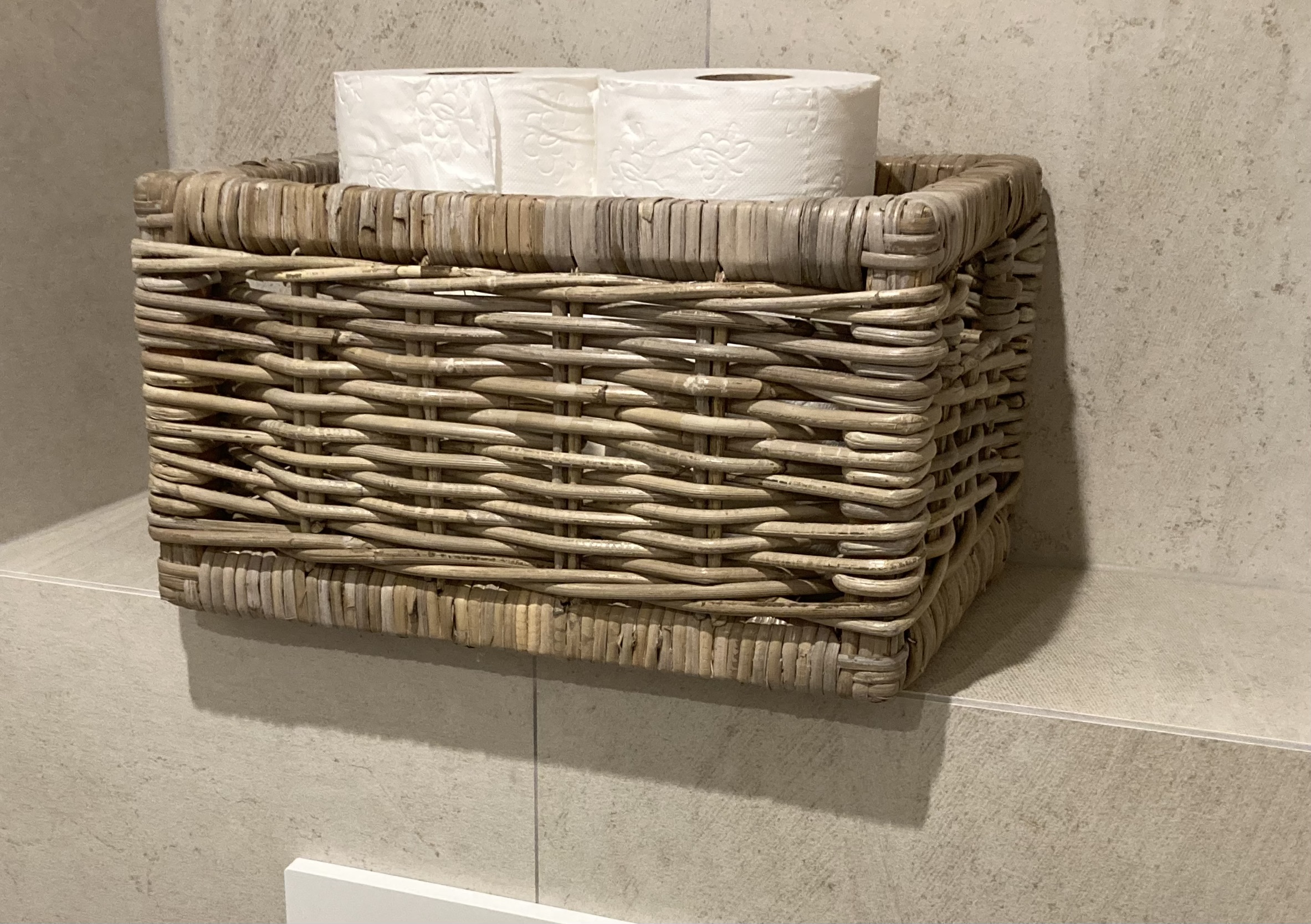 Schlichter Toilettenpapierkorb (35 x 25 x 19 cm)