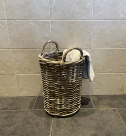 Small open round laundry basket (34x41cm)