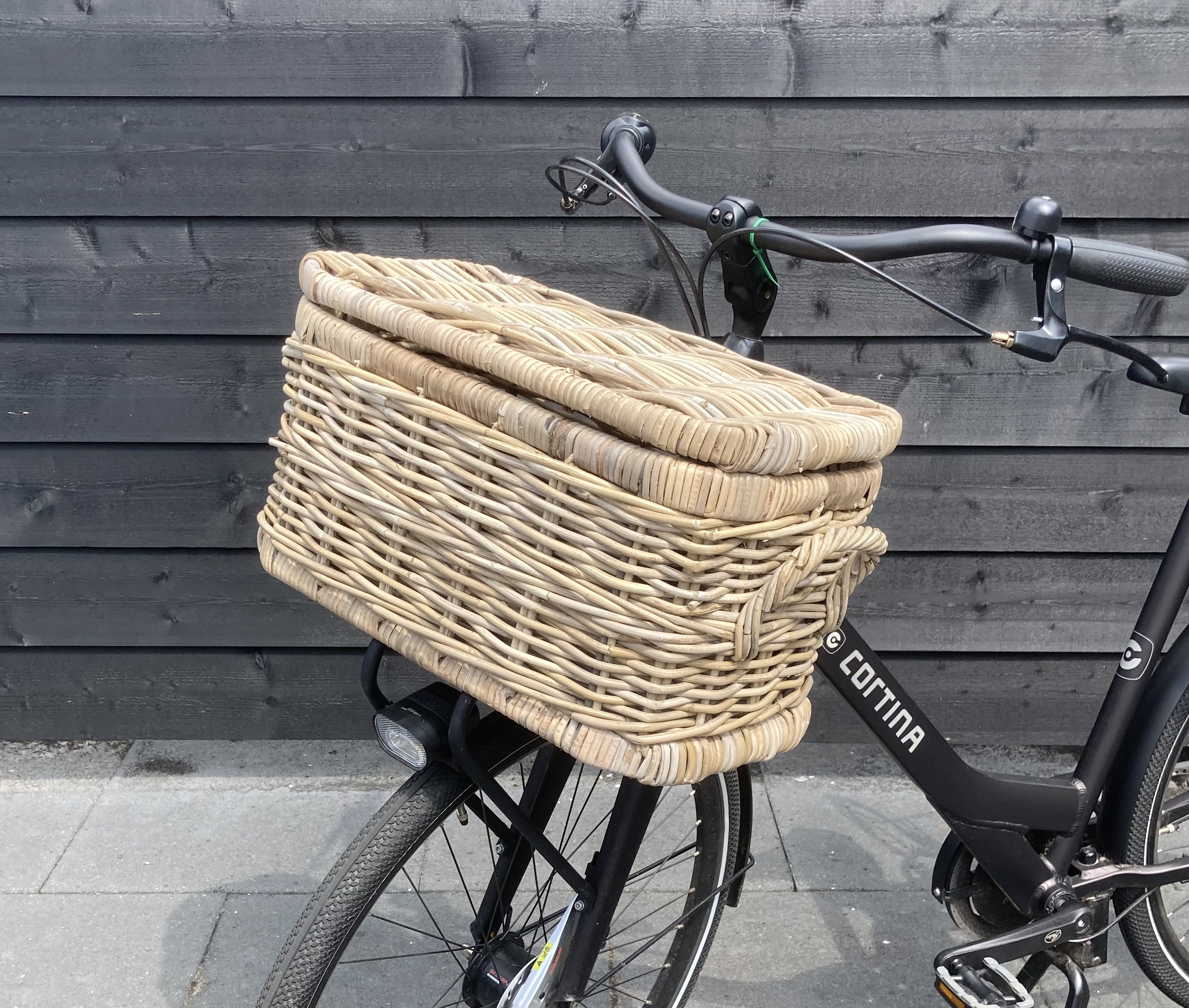 Kleine rotan fietskoffer (51x28x28cm)