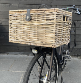 Großer Fahrradkorb mit Deckel (50 x 40 x 30 cm)