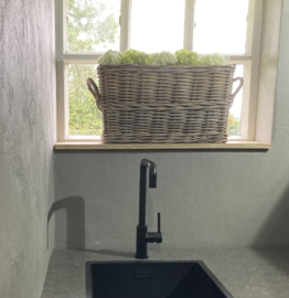 Window sill basket (55x20x30cm) with handles