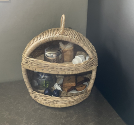 Rieten etagère