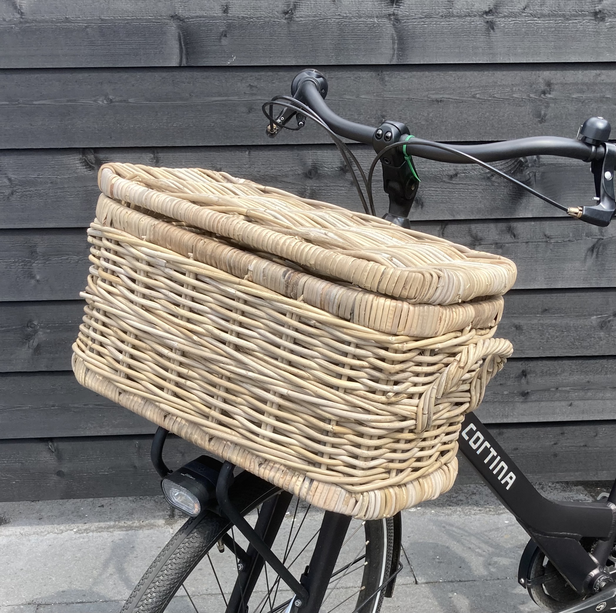Kleine rotan fietskoffer (51x28x28cm)
