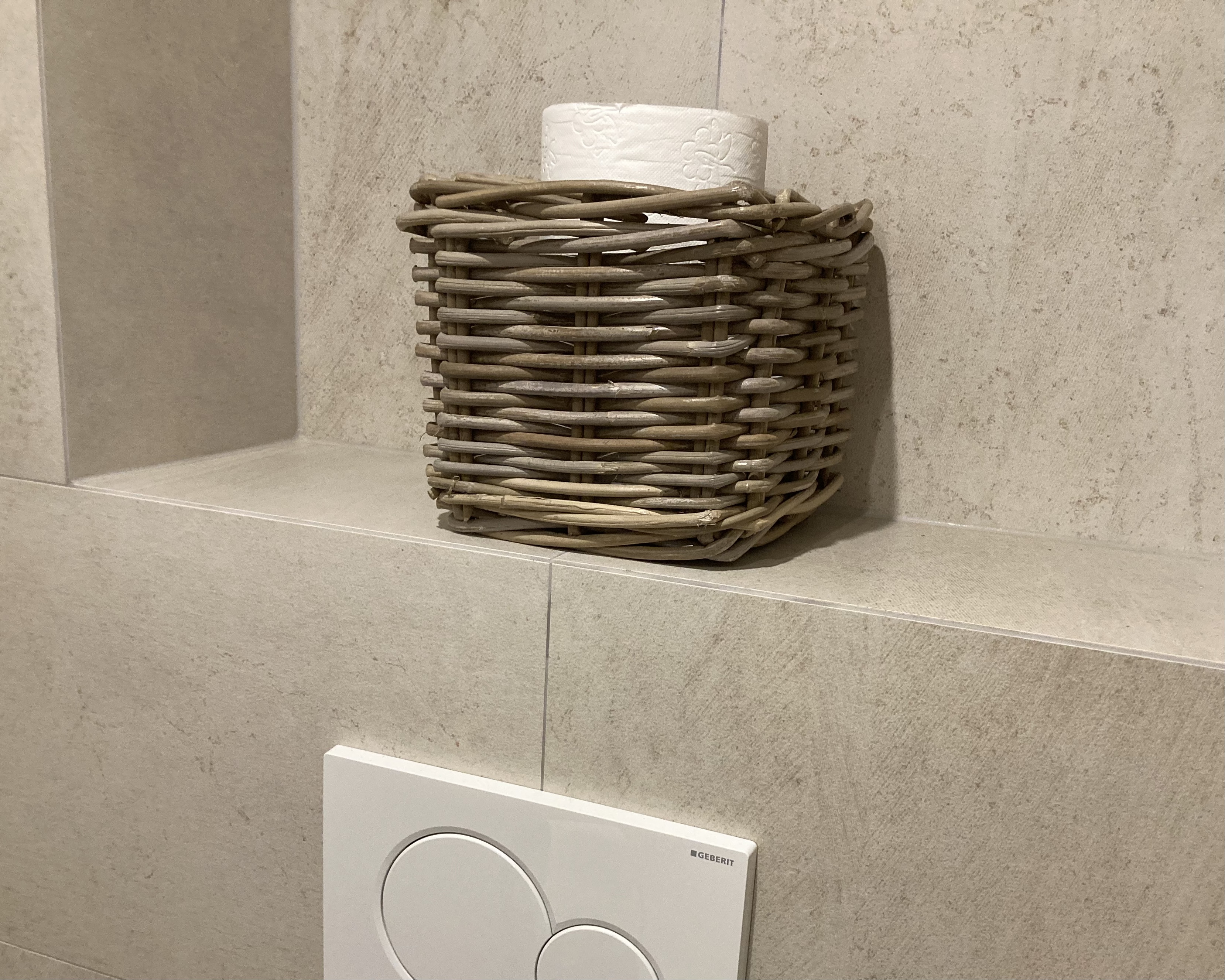 Kleiner Toilettenkorb (21 x 21 x 19 cm)