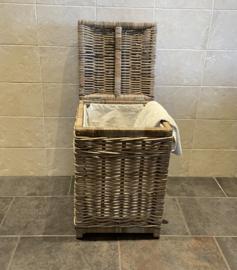 Vierkant gevoerde wasmand (40x40x60cm)