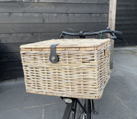 Großer Fahrradkorb mit Deckel (50 x 40 x 30 cm)