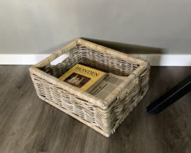 Rechthoekige lectuurmand strak (45x35x19cm)