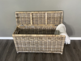 Hoge  opbergmand met klep (95x30x55cm)