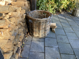 Vierkante mand grof rotan greep (58x58x55cm)