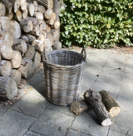 Runder Korb für Kaminholz (40x40x45cm)