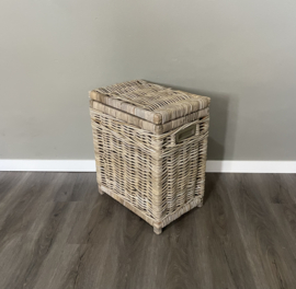 Opbergmand hoog met deksel (45x30x54cm)