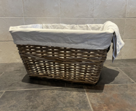 Large lined laundry basket (60x45x35cm)