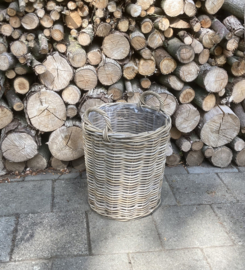 Runder Korb für Kaminholz (40x40x45cm)