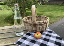 Kleiner offener Picknickkorb mit Henkel (30 x 25 x 16 cm)