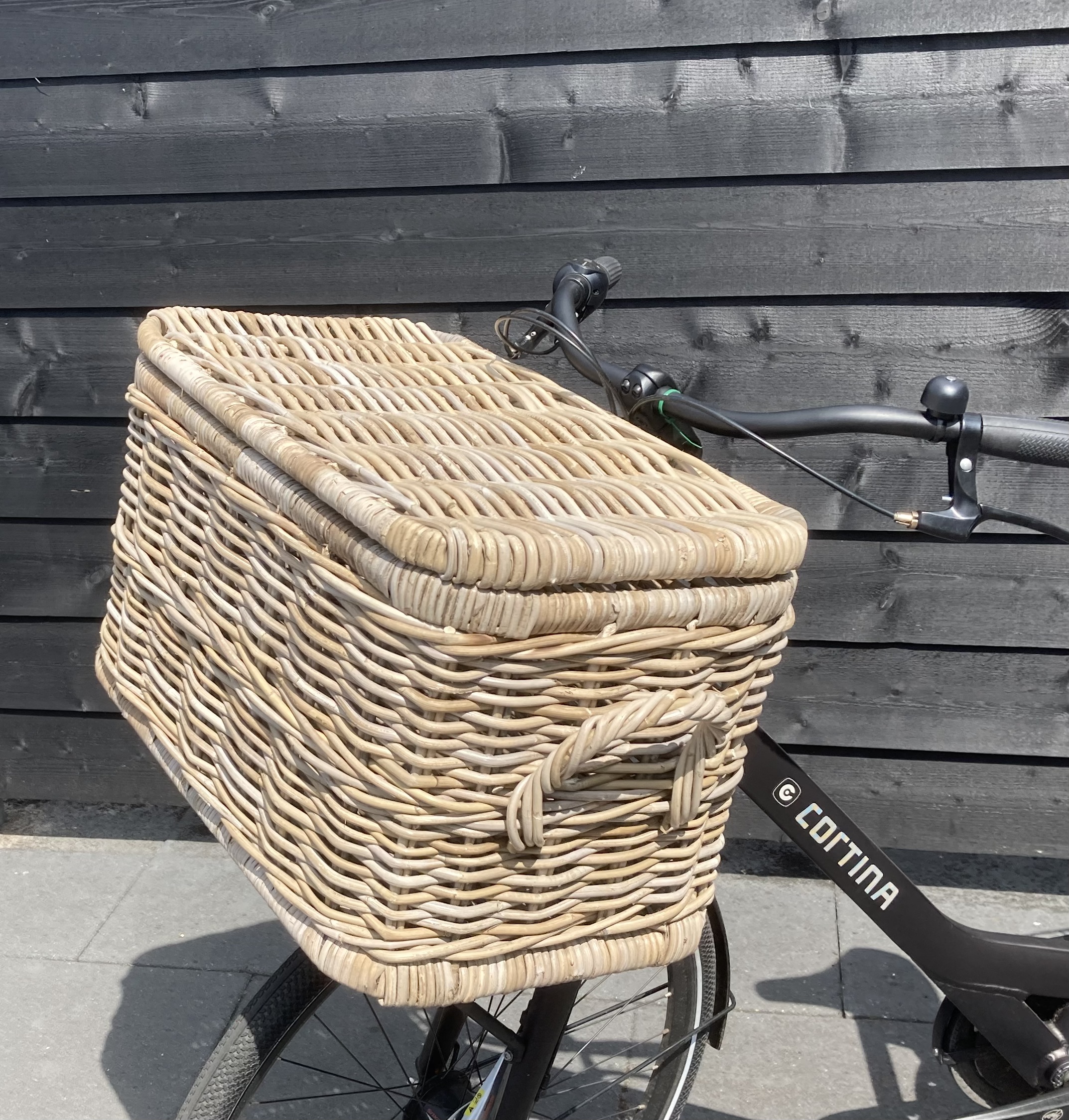 Grote rotan fietskoffer (62x37x38cm)